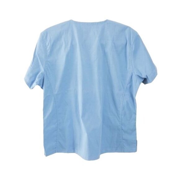 Nu Dimension Blue Scrubs Top - Picture 3 of 3